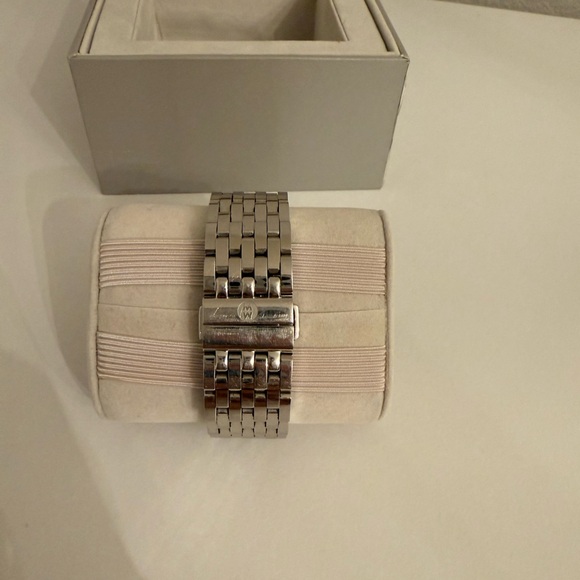 Michele Stainless Steel Watch with Pearl Dial - Picture 5 of 12